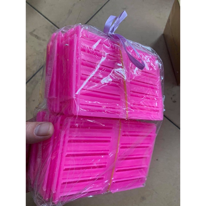 Kẹp dập xù tóc nhựa size lơn 8.0 x 6.5cm dài rộng 3 cái