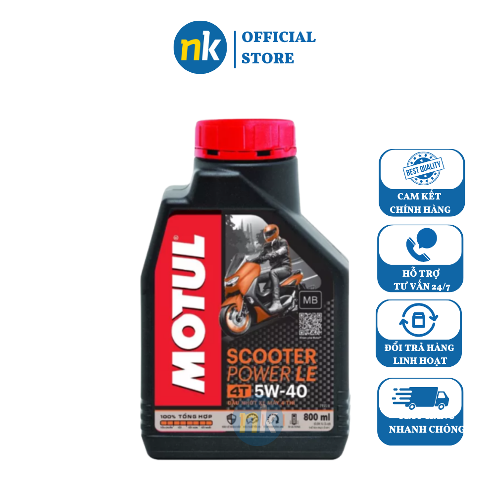 [Mẫu Mới]Nhớt cao cấp dành cho xe tay ga đời mới Motul Scooter Power LE 5W40 800ml  Sản Phẩm Chất Lượng Gian Hàng Uy Tín Giá Cả Cực Tốt Mua Ngay.
