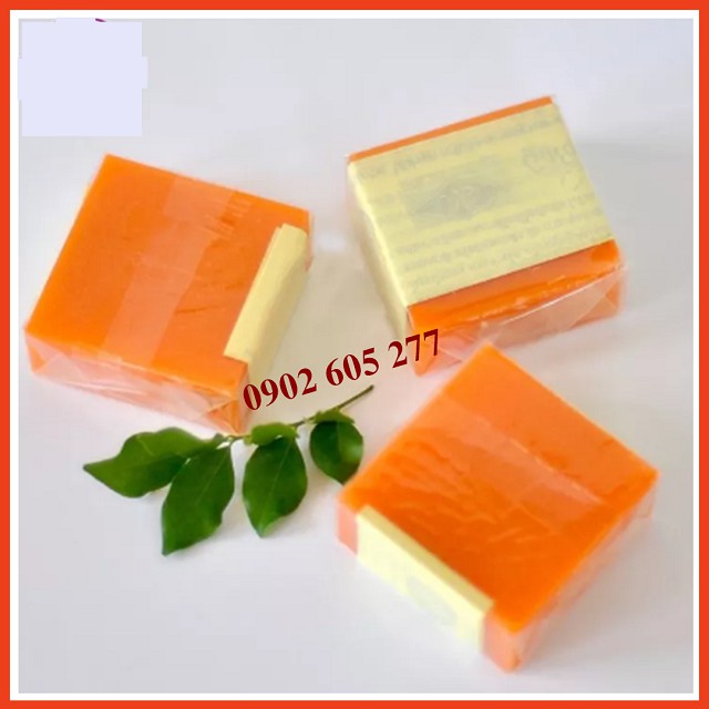 Xà phòng nghệ cam trắng da mụn thâm Thái Lan