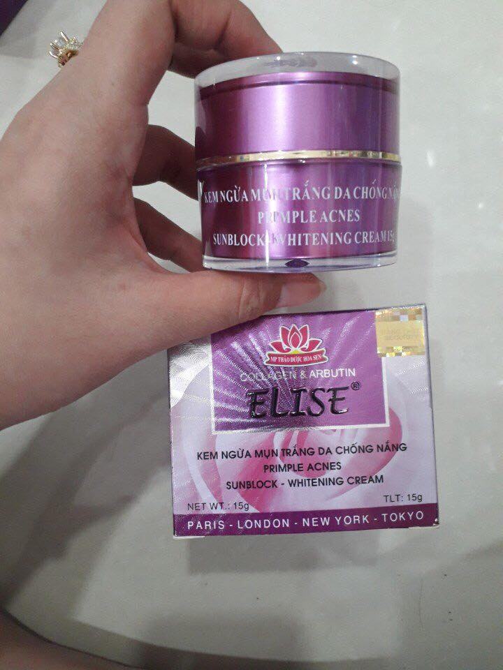 Kem dưỡng trắng giữ ẩm cải thiện da Elise 15g