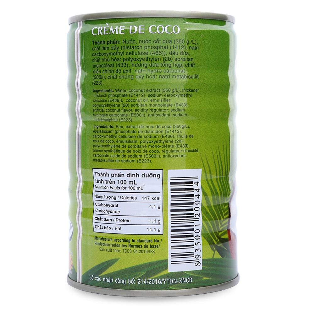 Nước Cốt Dừa Wonderfarm Lon 400ML - cốt dừa, nước dừa - Gia store