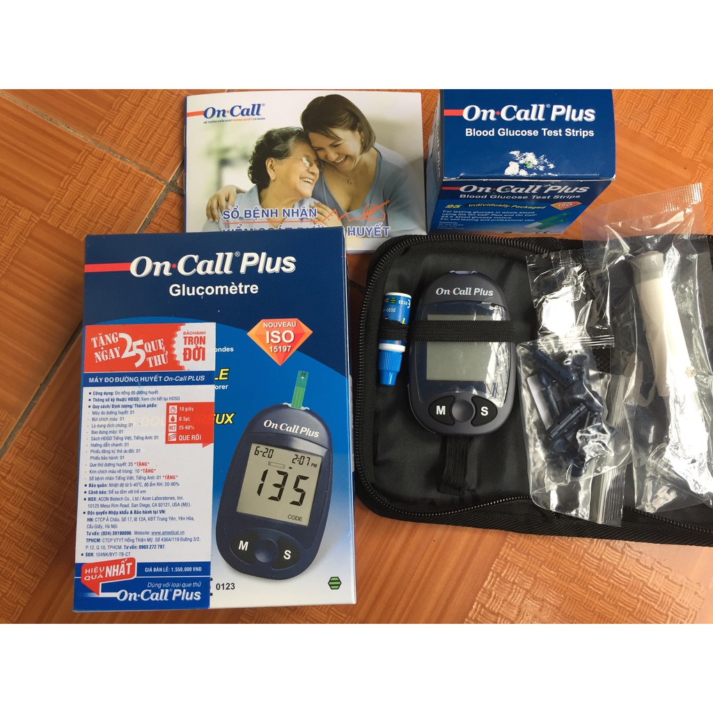 Máy đo đường huyết Acon On-Call Plus( đủ bộ)