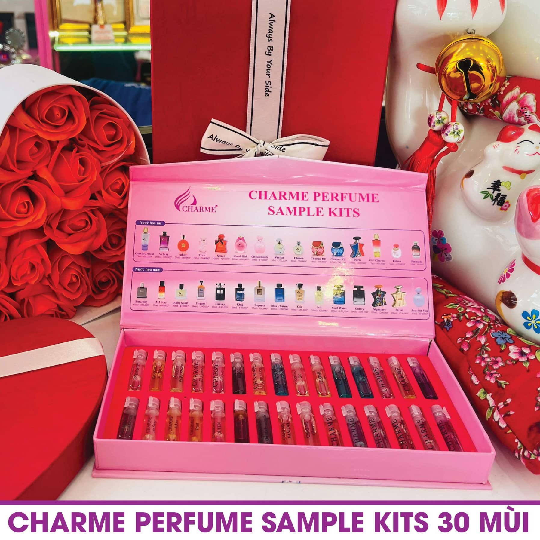 Bộ test nước hoa Charme 30 mùi chính hãng