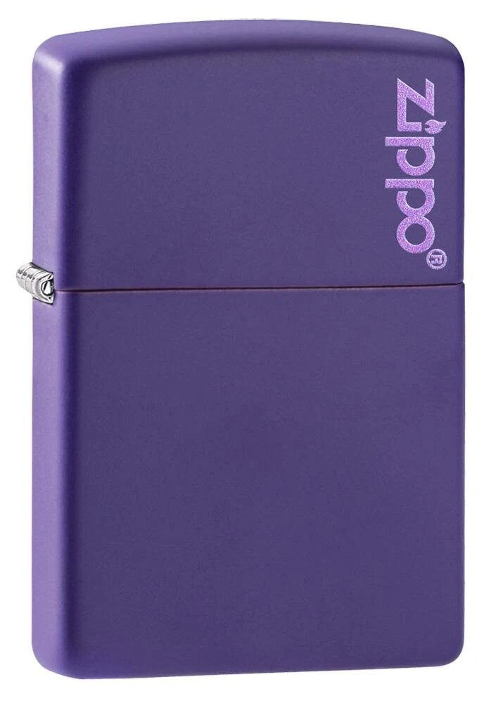 Zippo Lighter Purple Matte Zippo Logo 237Zl