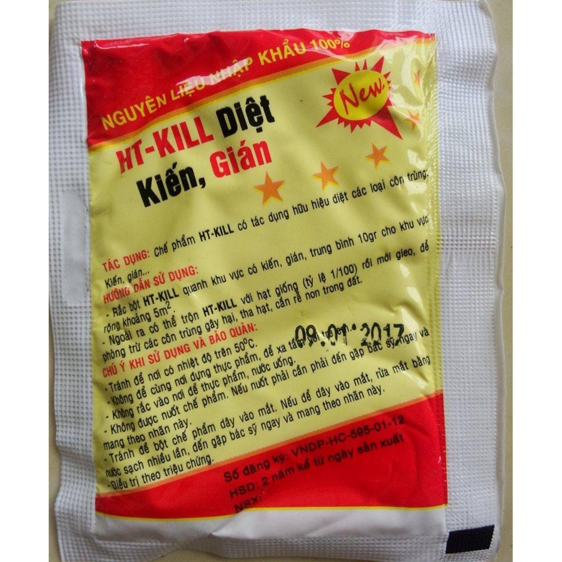 Set 10 Gói Thuốc Diệt Kiến Gián Mối HT - KILL Gói 20gram