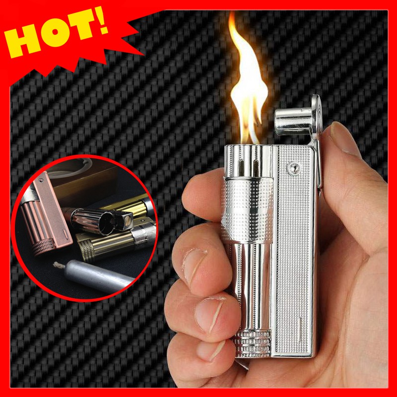 Hột Quẹt Bật Lửa Xăng Đá Cần Cối Cổ - Nhiều Màu