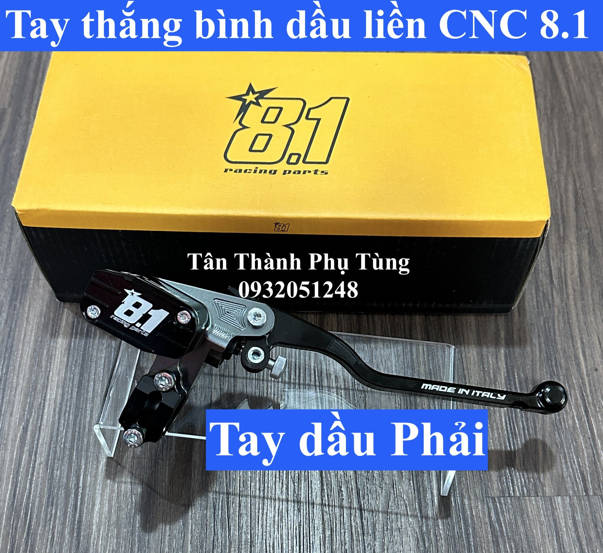 Tay thắng bình dầu liền CNC 8.1