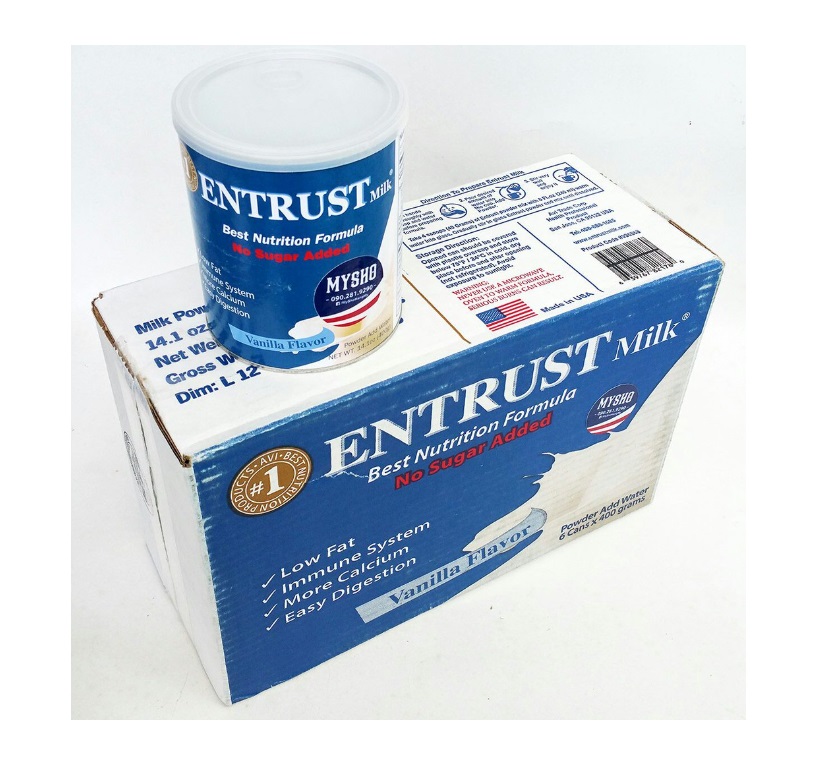 SỮA ENTRUST MỸ 400g DÀNH CHO NGƯỜI TIỂU ĐƯỜNG