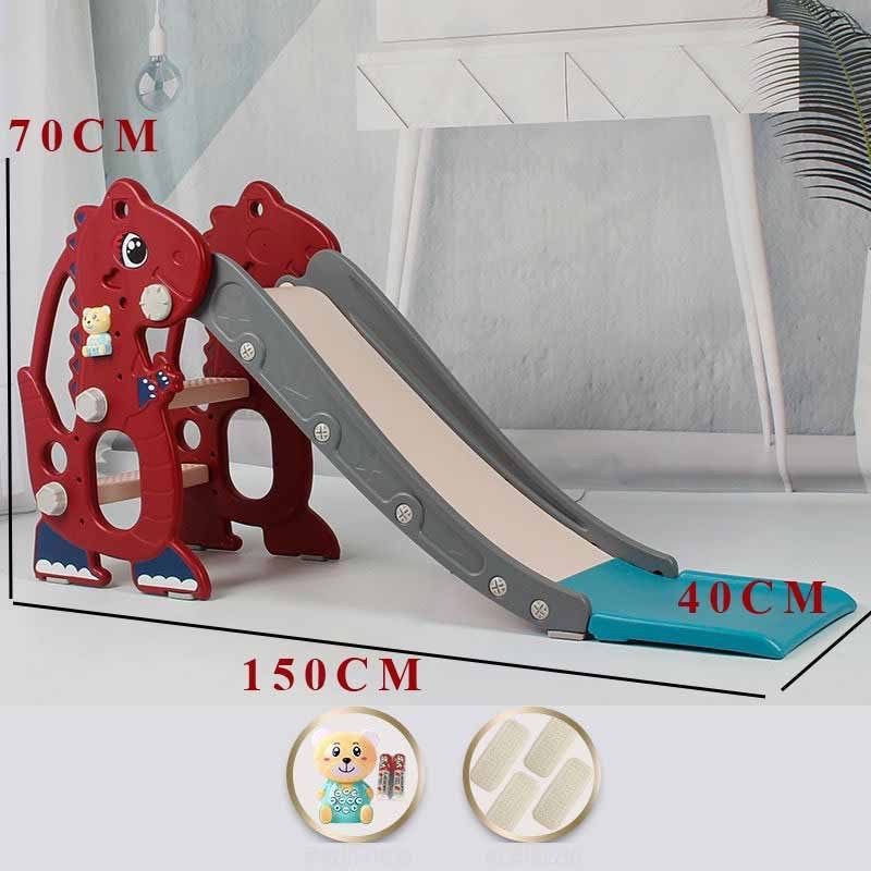 Cầu trượt bập bênh cá heo cho bé