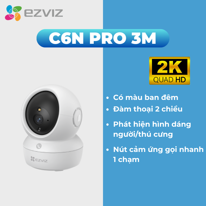 Ezviz H6C Pro 3Mp 2K Wifi Ip Camera