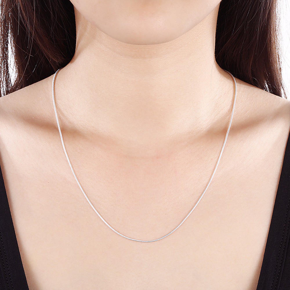 Dây chuyền trơn - bạc 925