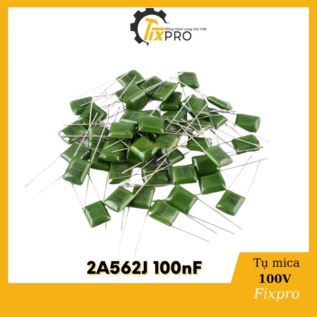 Tụ mica 2a102j 100nf 100v