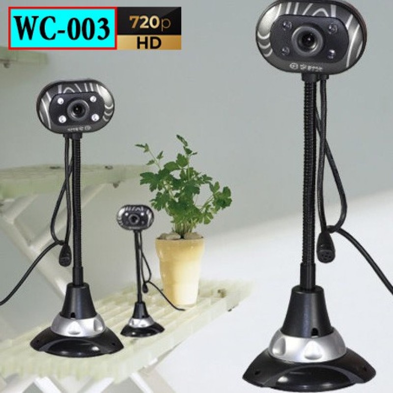 Webcam HD 003 có mic 480p - Trang bị led - Bảo hành 1 năm