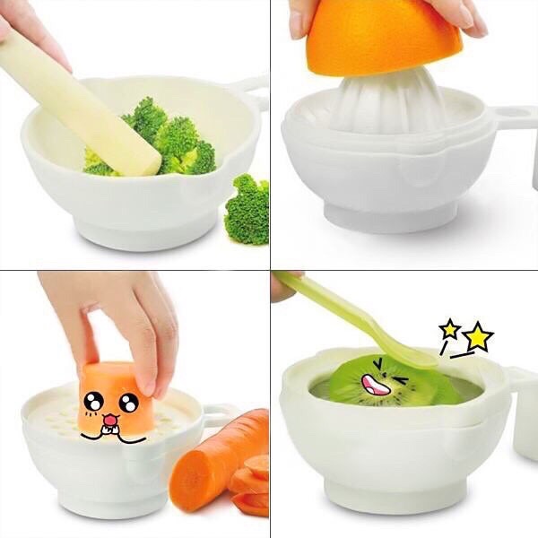 Bộ chế biến thức ăn cho bé tập ăn dặm