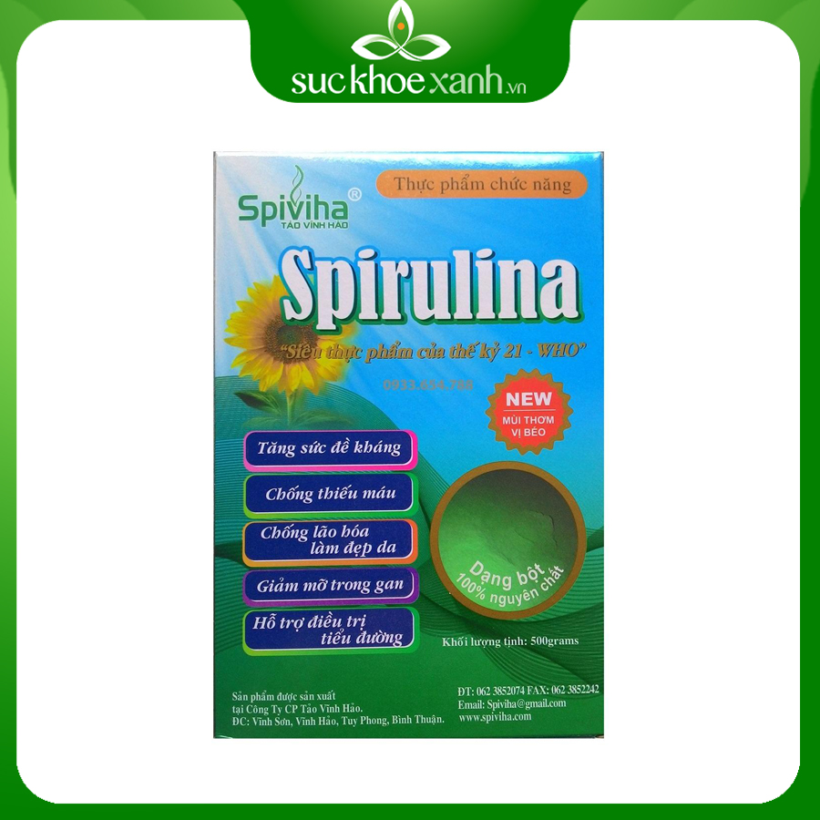 Tảo Spirulina dạng bột 500g