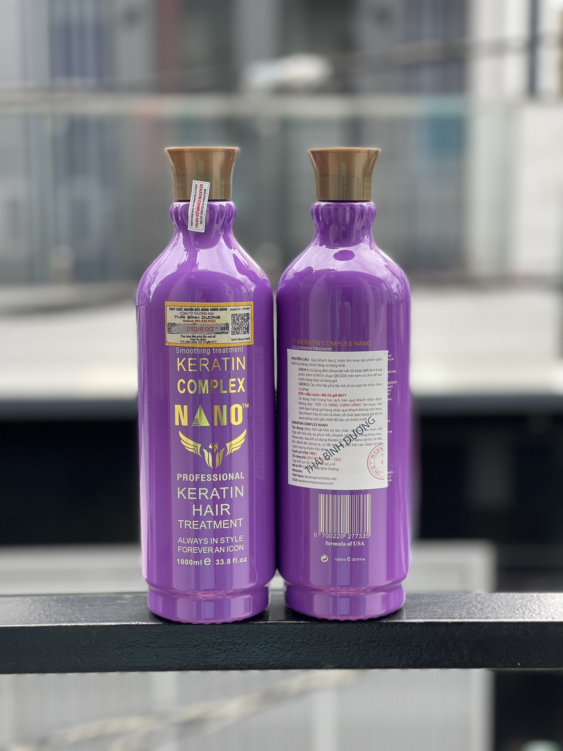 Phục hồi chuyên sâu dành cho tóc nát keratin nano complex 1000ml