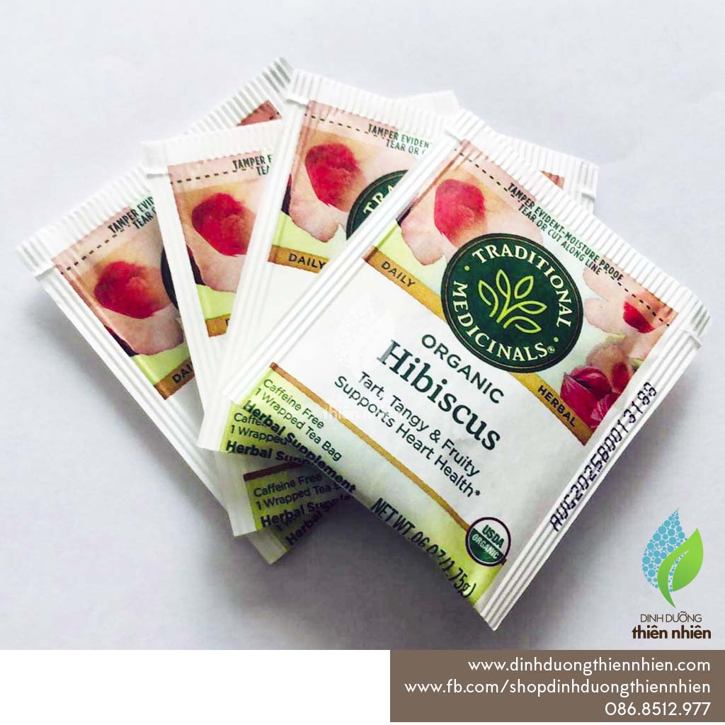 Trà Hoa Dâm Bụt Hữu Cơ Traditional Medicinals Organic Hibiscus Flower