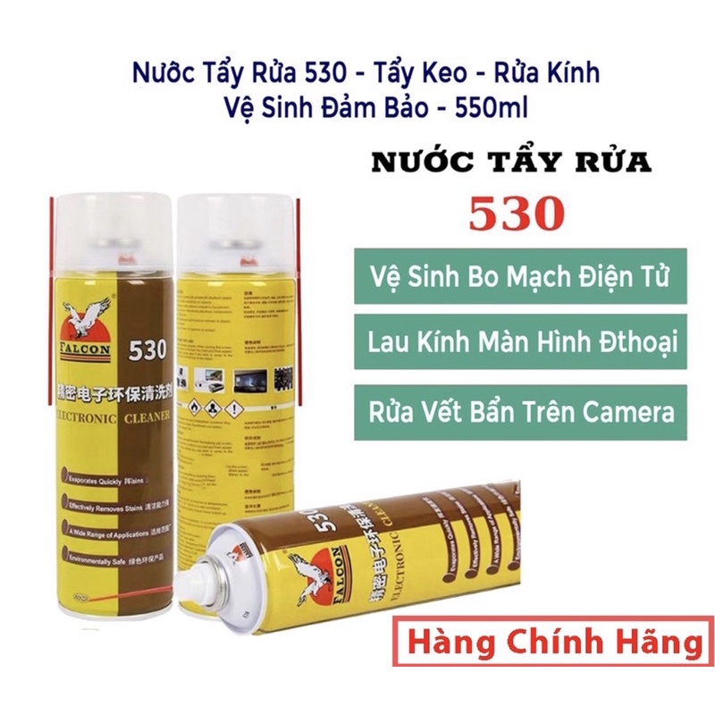 Bình xịt tẩy keo falcon 530