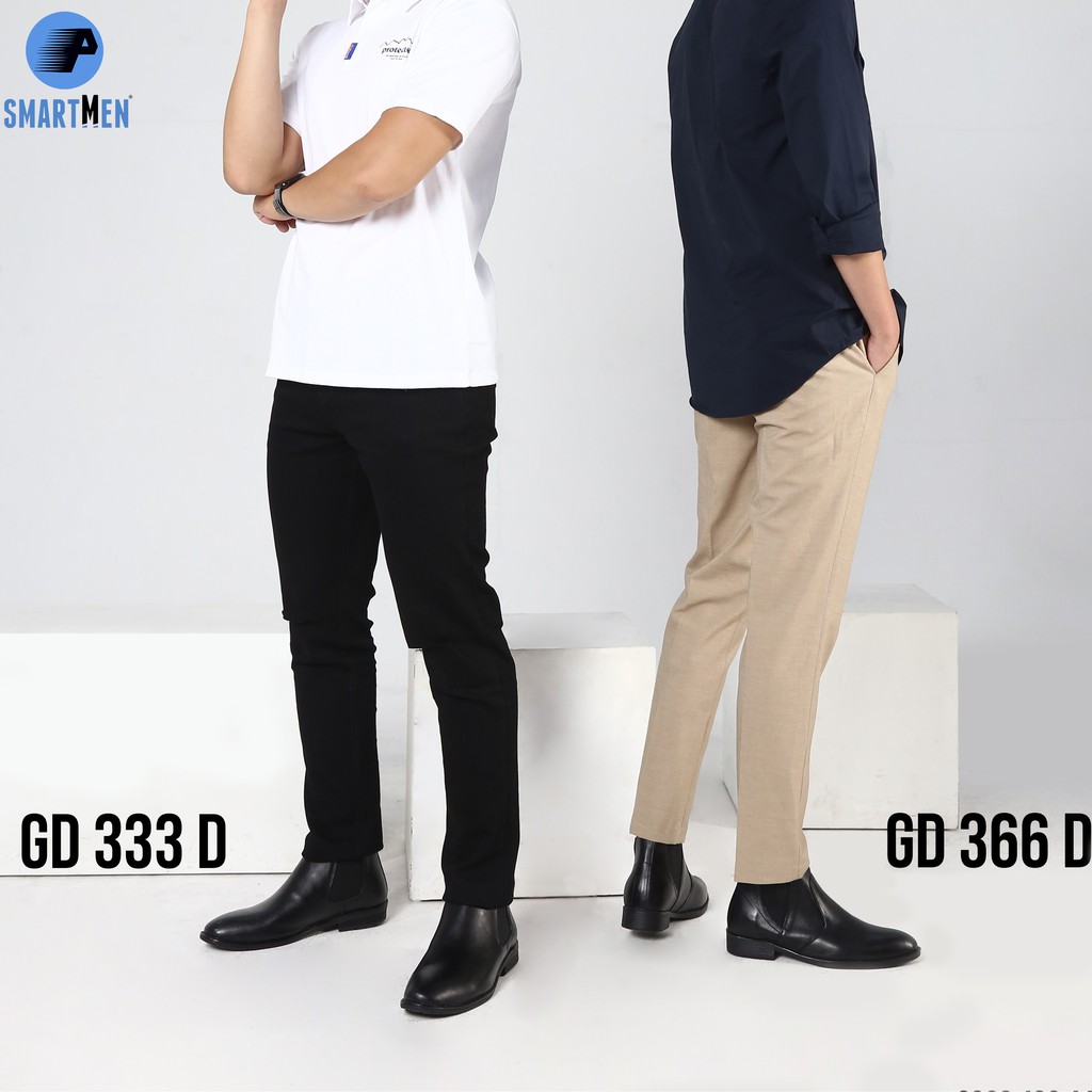 Giày tăng chiều cao SMARTMEN Chealse Boot GD333 (Đen)