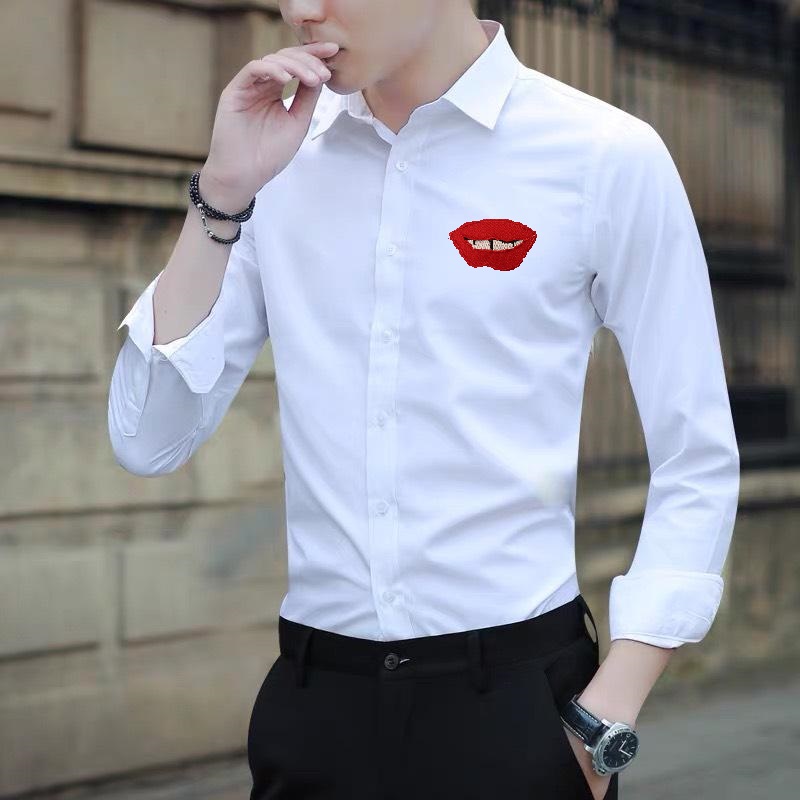 [HCM]ÁO SƠ MI NAM SMILE HOẠ TIẾT ĐỘC ĐÁO VẢI MỊN CO GIÃN THOÁNG MÁT THẤM HÚT MỒ HÔI TỐT (TỪ 40-95KG)