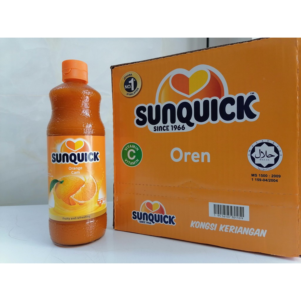 SUNQUICK NƯỚC ÉP TRÁI CÂY VỊ CAM 840ML