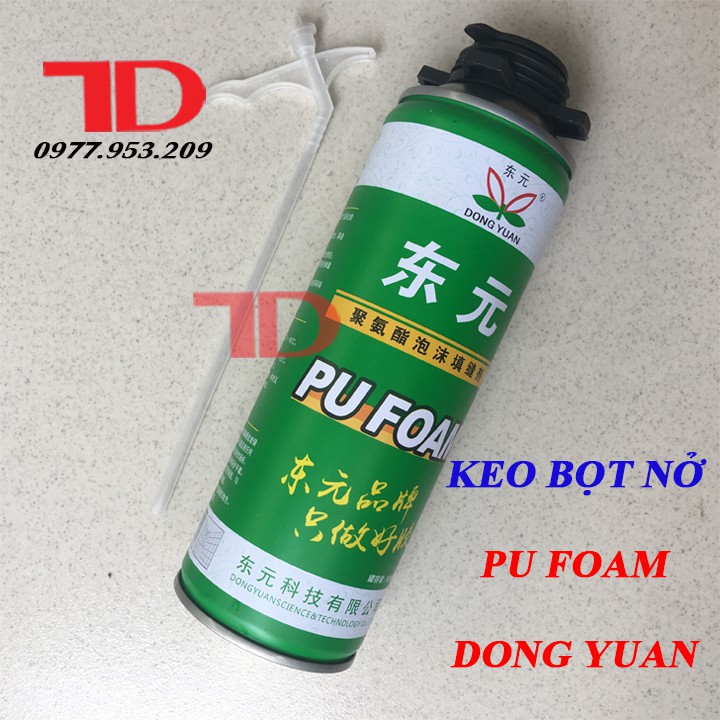 Foam spray shape spray bottle 500ml, foam glue blooming PU Foam Dong Yuan