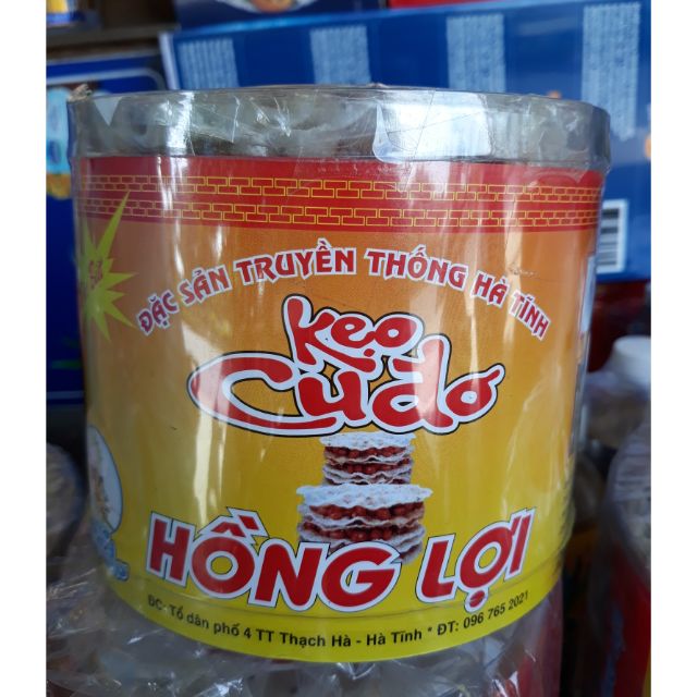 Kẹo Cu đơ Hồng Lợi Hà Tĩnh hộp size lớn 18cm
