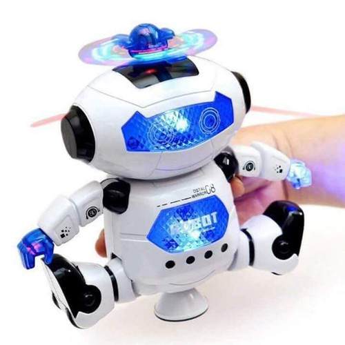 Đồ chơi robot 08 biết nhảy và hát xoay 360 độ theo nhạc