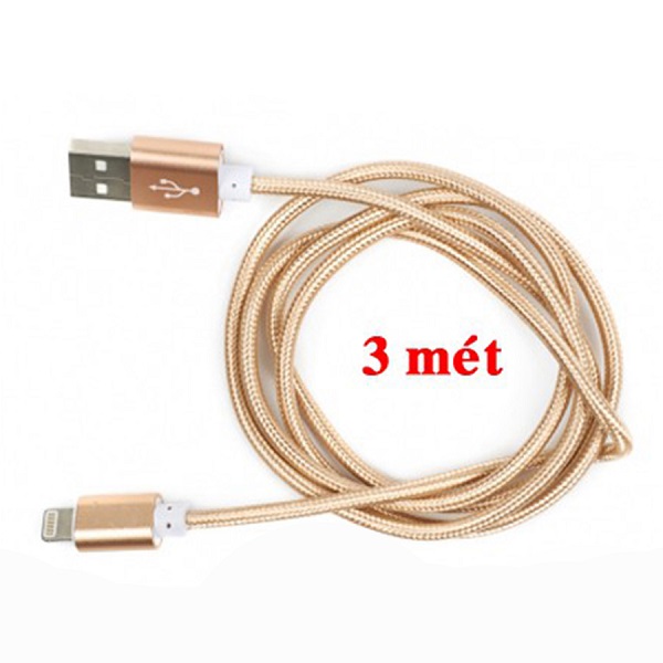 DÂY CÁP SẠC NHANH SAMSUNG & IPHONE 4 - 5 DÂY DÙ 3M