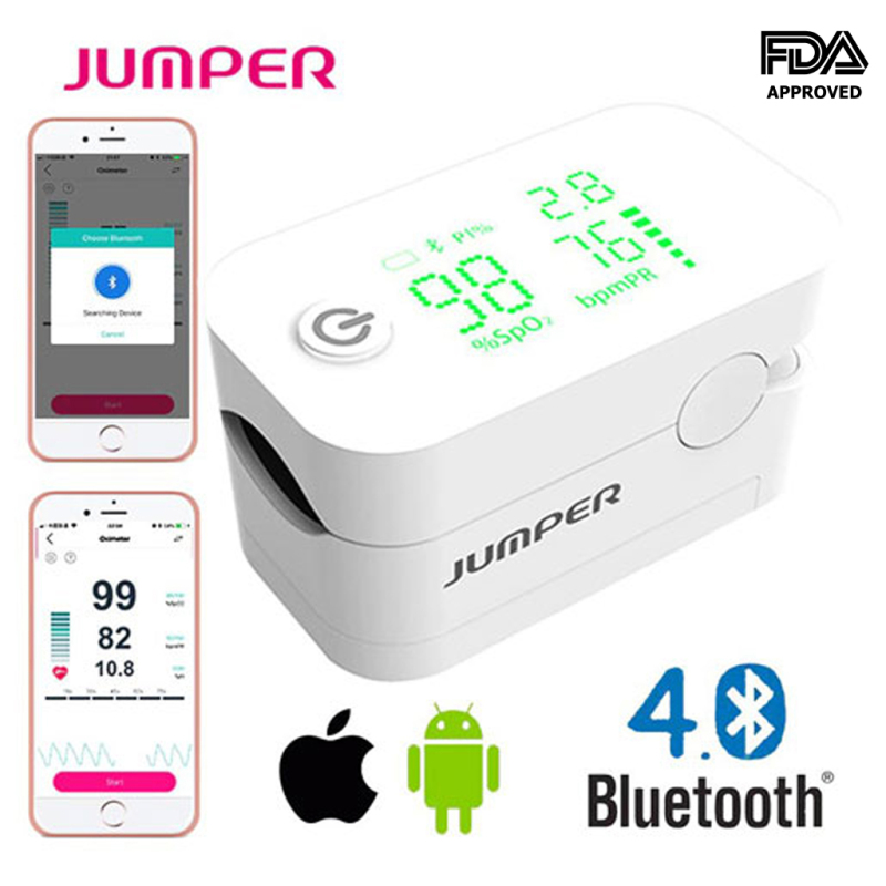Nơi bán [Thương Hiệu Đức - Kết Nối Bluetooth] Máy Đo Nồng Độ Oxy Trong Máu Jumper JPD 500G (Led) | Bảo Hành 24 Tháng thegioiykhoa