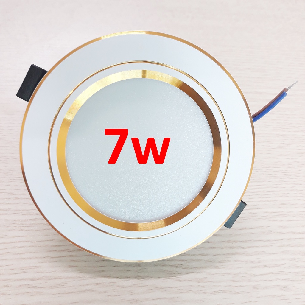 đèn âm trần 9w ánh sáng vàng