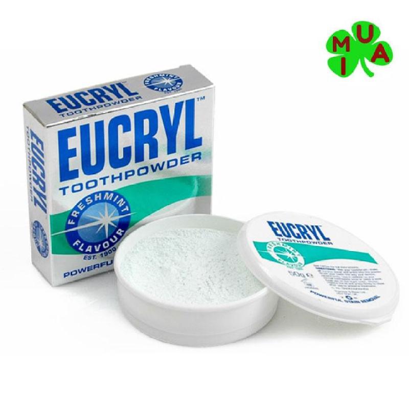 Bột tẩy trắng răng Eucryl 50g Hàng chuẩn Anh Quốc nhập khẩu