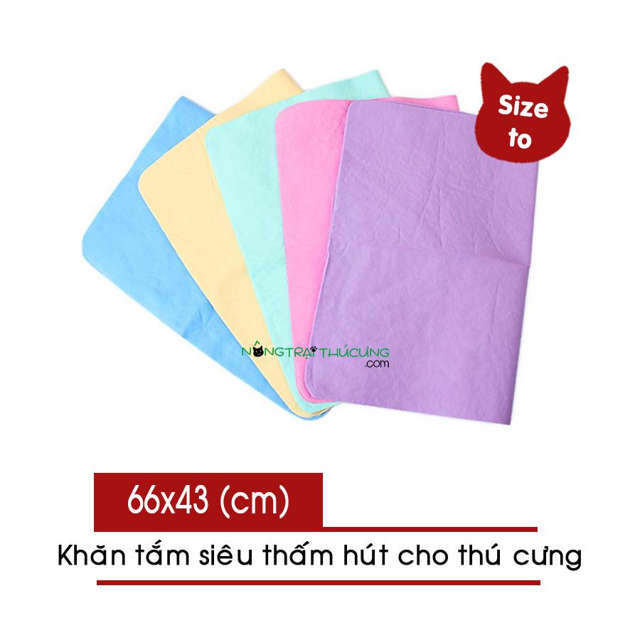 Khăn tắm siêu thấm hút cho thú cưng - Size to