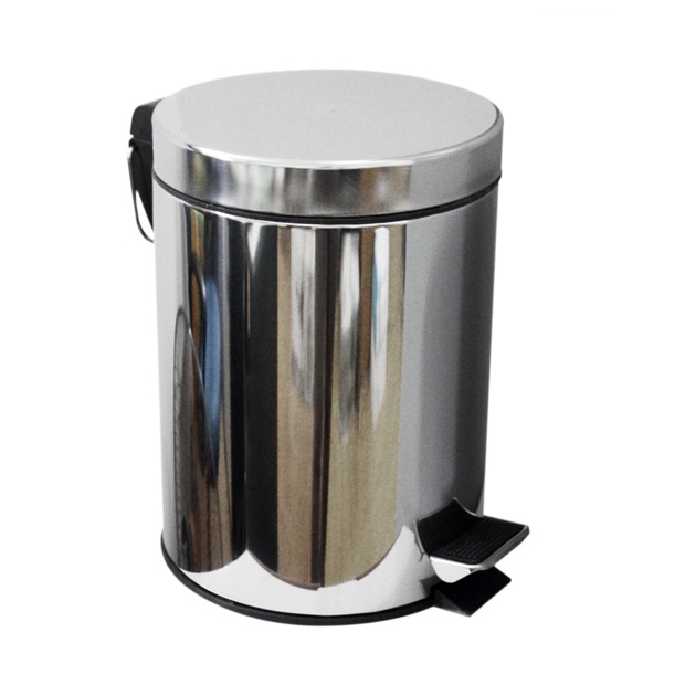 [HCM]THÙNG RÁC INOX CHÂN ĐẠP 5 LÍT