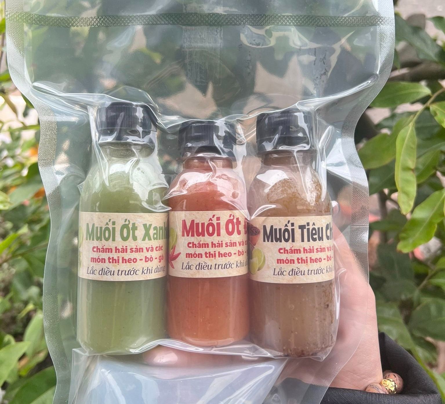 Set nước chấm hải sản 3 vị 3 chai mỗi chai 100ml