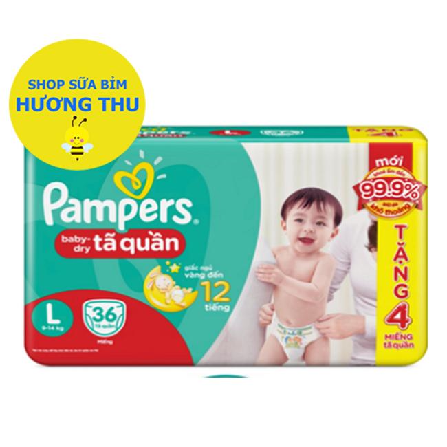 Tã/Bỉm Quần Pampers Size L 36 miếng (dành cho bé từ 9 - 14 kg)