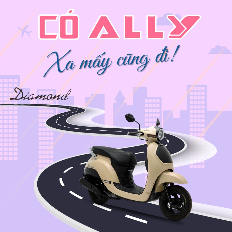Xe máy 50cc Diamond Aly