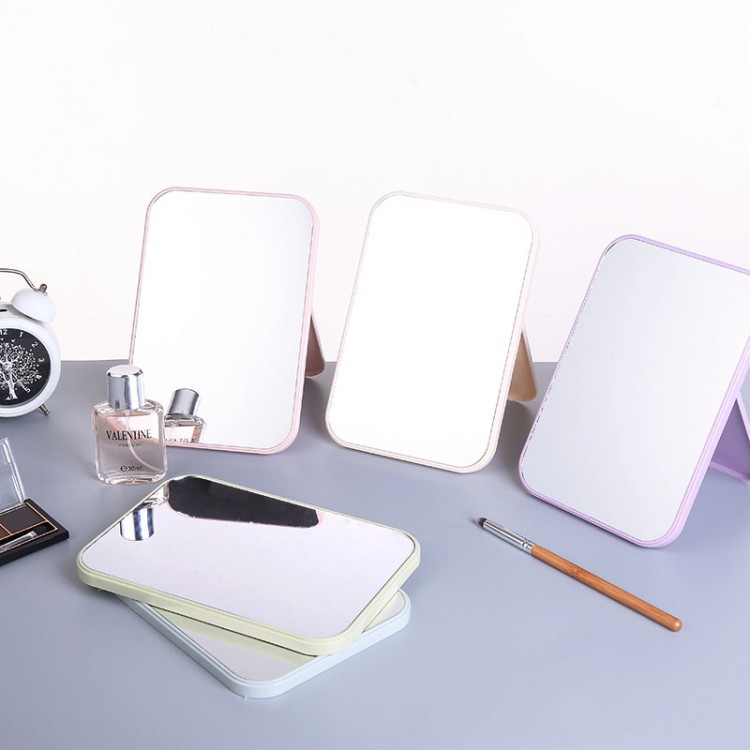 Gương trang điểm để bàn gấp gọn hình chữ nhật kiểu dáng hàn quốc - GƯƠNG TRANG ĐIỂM ĐỂ BÀN GẤP GỌN HÌNH CHỮ NHẬT