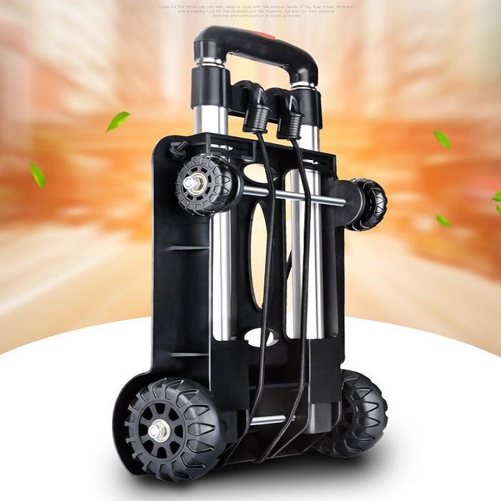 Shopping trolley, pull the 4 gear stowed ultra-light