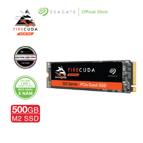 Bảng giá [Trả góp 0%]Ổ cứng SSD M.2 2280-S2 PC SEAGATE FireCuda 520 500GB PCIe Gen 4.0×4 - ZP500GM3A002 Phong Vũ