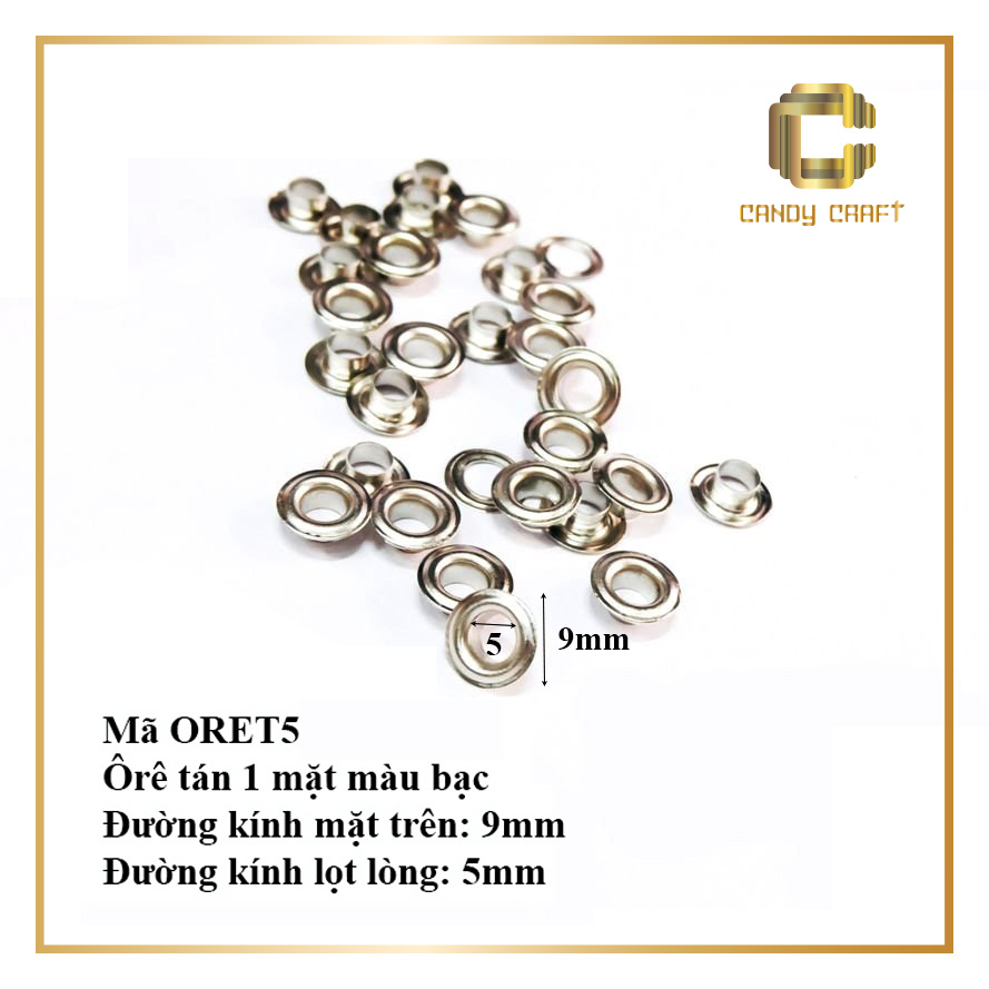 Mắt cáo 1 mặt tán (dùng cối đóng 1 bịch 10 bộ) - phụ kiện làm túi xách