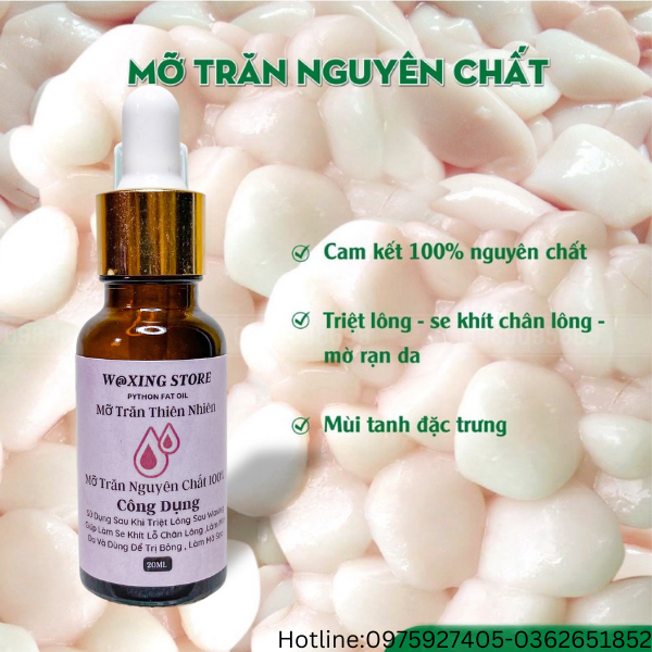 Mỡ trăn thiên nhiên - nguyên chất 100%