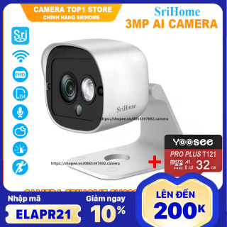 Camera Ip wifi srihome sh029 new - 3mpx siêu nét thumbnail