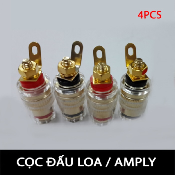 Cọc đấu loa / amply loại nhỏ (bộ 4 chiếc)