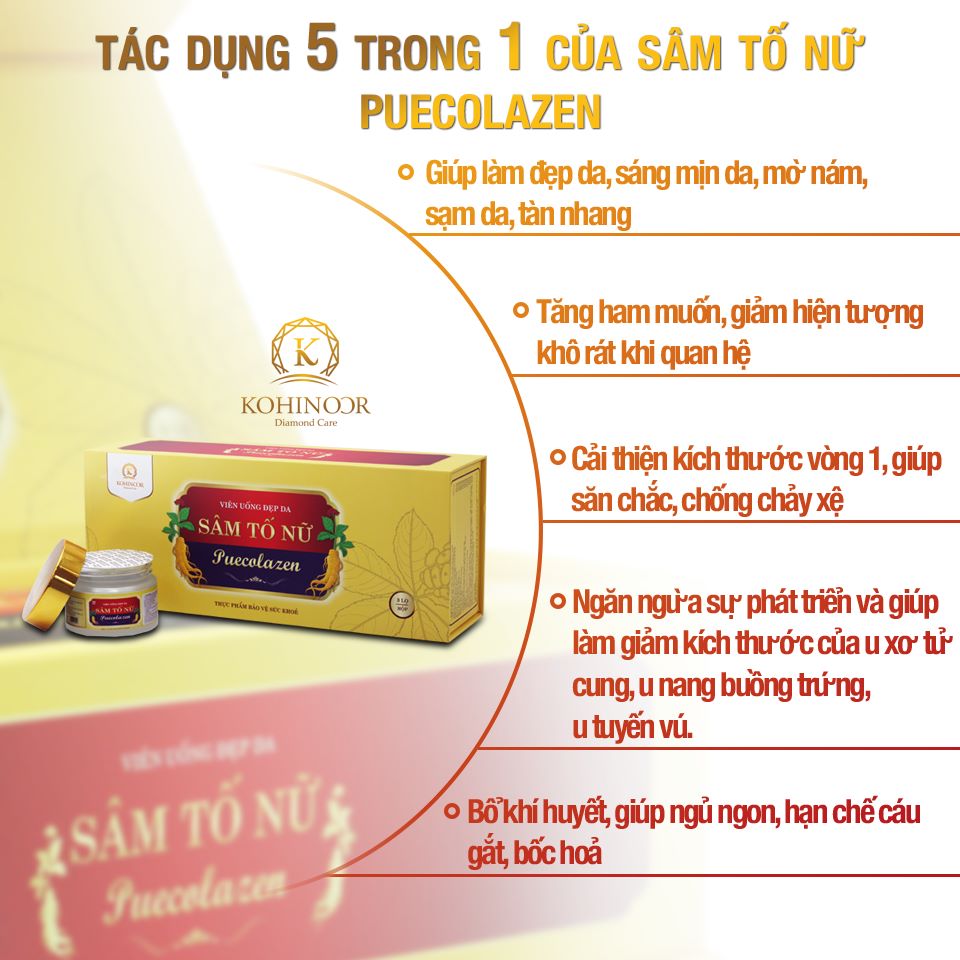 [HCM]Combo 3 Sâm tố nữ Puecolazen