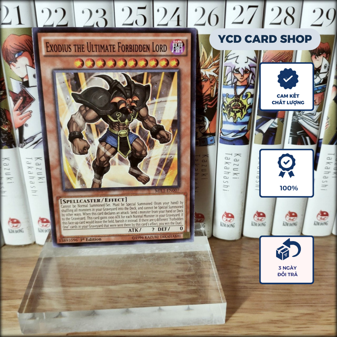 [YCD Shop] Thẻ bài yugioh Chính hãng Exodius The Ultimate Forbidden Lord – Common