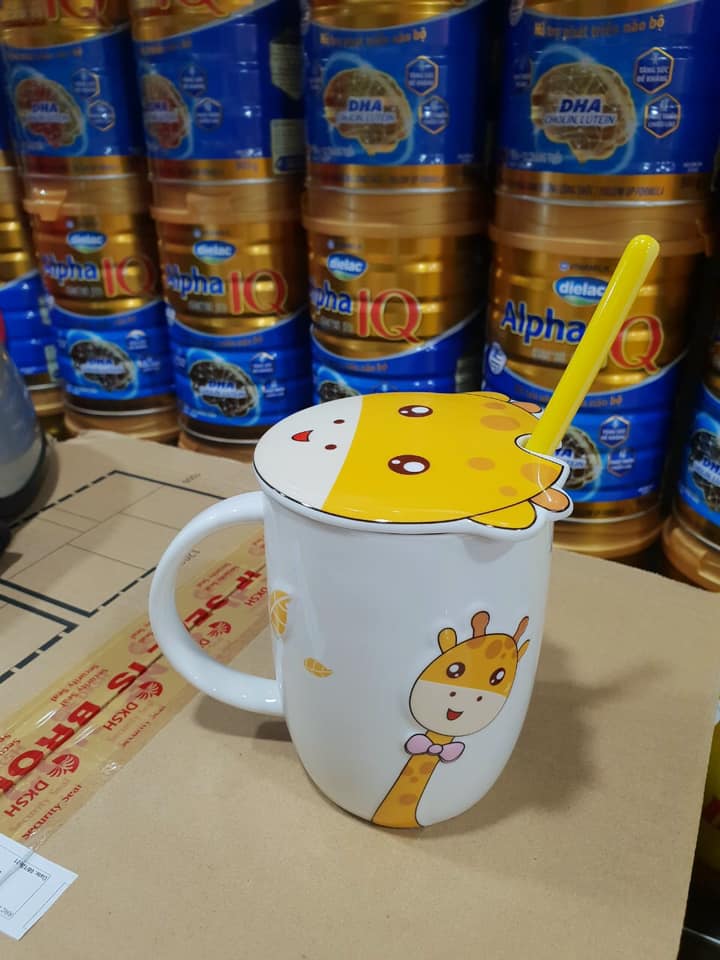 Cốc ly sứ cao cấp hươu Grow