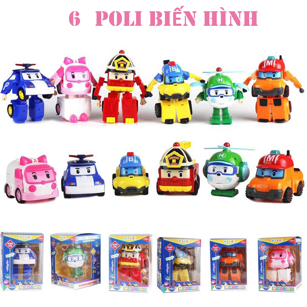 [HCM]Xe Robocar Poli biến hình (nhiều mẫu size to có hộp sang trọng)