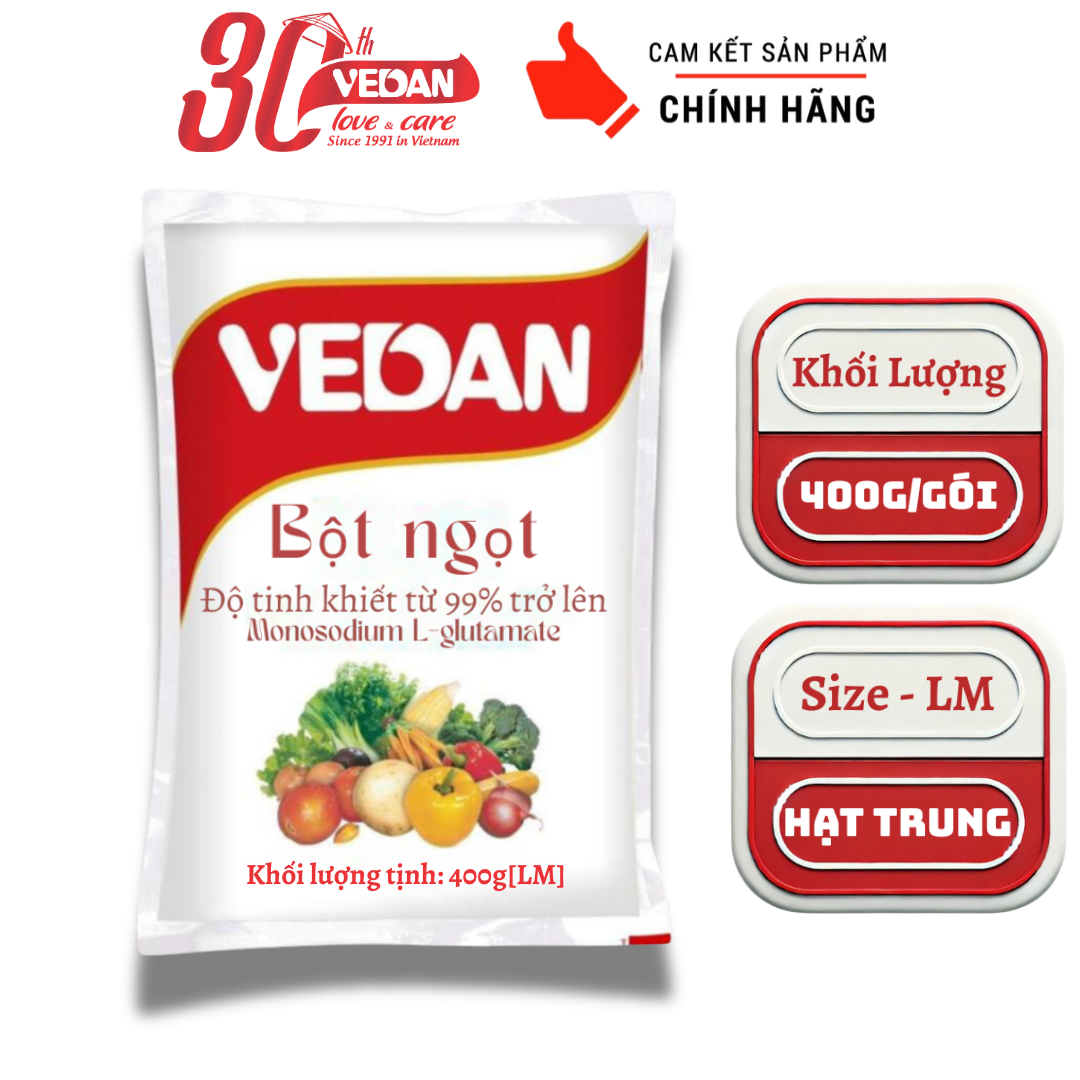 Combo 5 Gói Bột Ngọt VEDAN 400g - Size LM