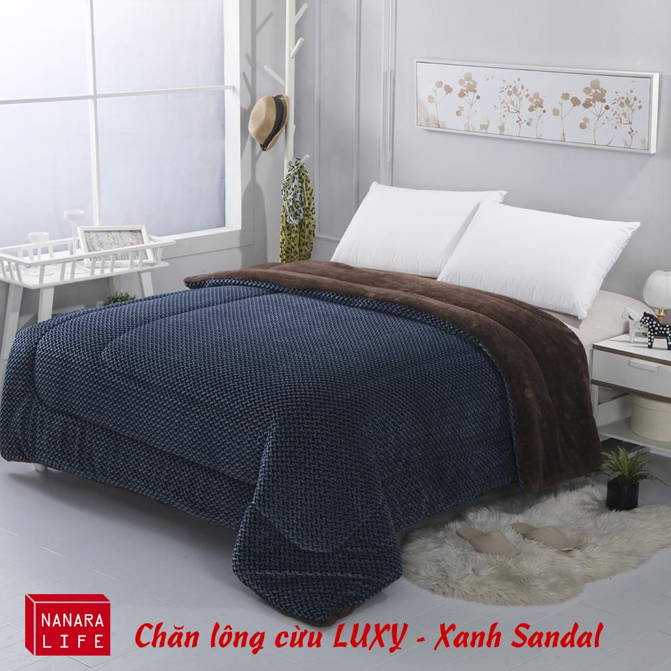 CHĂN CỪU CAO CẤP LUXY Nanara Life Nhật Bản - TẶNG TÚI HÚT CHÂN KHÔNG CAO CẤP